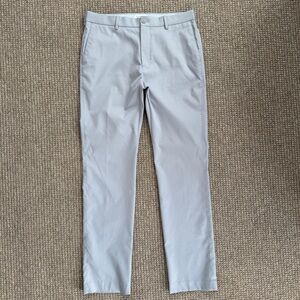 Peter Millar Classic Fit Gray Pants - 32x32
